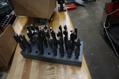 1/2" Reduced Shank Drills in Metal Divider Rack