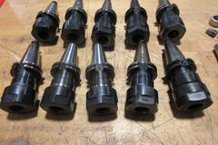 CAT40 Kennametal TG100 Collet Tool Holders and Assorted ER Collet Tool Holders