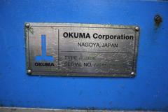 Okuma LB15 II CNC Lathe Turning Center, OSP700L CNC, 12 Station Turret, Tailstock, 8" Chuck, Chip Conveyor