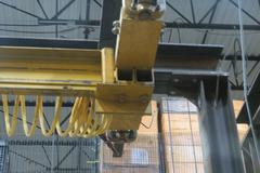 Overhead Shop Crane - Approx 16' X 20' Area with Aero Material Handling 1 Ton Under Slung Bridge Crane, ARO 1 Ton Air Operated Chain Hoist, 102" Under the Hook