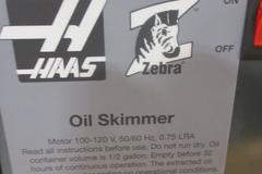Haas Zebra Oil Skimmer 93-OIL-SKIMMER NEW!