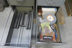 Cabinet w 4 Drawers (2) w Contents of Welding Supplies