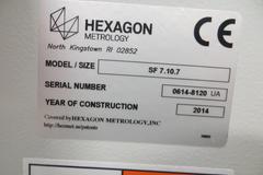 Hexagon 7.10.7 SF Coordinate Measuring Machine with TesaStar-111 Probe Head, 6-Position Styli Rack with assort Styli, Grid Plate and MORE! 