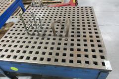 Acorn 5’ x 5’ Welding Table Platen with Adjustable Feet and Assorted Tooling