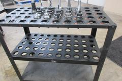 CAT40 End Mill Tool Holders (16pcs) Various Diameters, on Big Bear 100 Pocket Rolling Tool Scoot