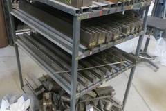 Press Brake Dies - Large Assortment on Cart w Casters