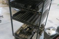 Press Brake Dies - Large Assortment on Cart w Casters