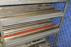 Press Brake Dies - Large Assortment on Cart w Casters