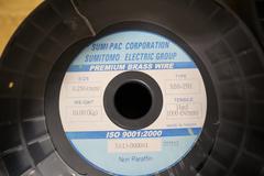 Brass EDM Wire Rolls, Sumitomo and +GF+, Full and Partial Rolls, .25mm