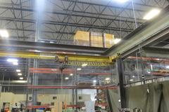 Overhead Shop Crane - Approx 16' X 20' Area with Aero Material Handling 1 Ton Under Slung Bridge Crane, ARO 1 Ton Air Operated Chain Hoist, 102" Under the Hook