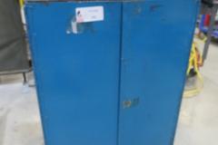 Metal Cabinet, 2 Door on Casters W Contents