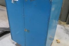 Metal Cabinet, 2 Door on Casters W Contents