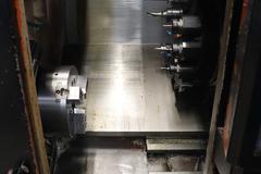 Amera Seiki T-412MC CNC Turning Center with Live Milling, 12 Station Turret, 12" 3-Jaw Chuck, Tailstock, Chip Conveyor, Auto Tool Presetter