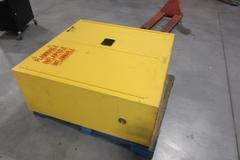 U-Line H-1563M Flammable Storage Cabinet - Standard, Manual Doors, Yellow, 30 Gallon