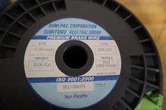 Brass EDM Wire Rolls, Sumitomo and +GF+, Full and Partial Rolls, .25mm