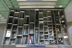 Heavy Duty 16 Drawer Cabinet AND Contents