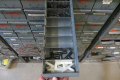 Durham 84 Drawer Index w Contents of Hardware