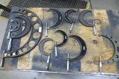 Assorted Calipers Including Starrett From 1-2", Up to 11-12"
