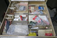Kennedy 10 Drawer Heavy Duty Storage Cabinet w Contents AND Equipto Index w 18 Drawers AND Contents