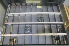 6 Drawer Cabinet and Contents- Included a LARGE SUPPLY Of Inserts, Hardware AND MORE!