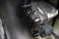 Daewoo Doosan Lynx 220C CNC Turning Center, 8" 3-Jaw Chuck, 12 Station Turret, Parts Catcher, Tool Presetter, Chip Conveyor