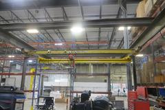 Overhead Shop Crane - Approx 34' X 24' area with (2) Single Girder Underslung Bridges, 1-CM Lodestar 1/2 Ton & 1-Duff Lynx 1/2 Ton Electric Hoists
