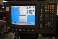 Sharp TMV-DVS Acu-Rite MillPWR 2-Axis CNC Vertical Knee Mill, Power Quill Feed, Power Drawbar