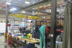 Overhead Shop Crane - Approx 34' X 24' area with (2) Single Girder Underslung Bridges, 1-CM Lodestar 1/2 Ton & 1-Duff Lynx 1/2 Ton Electric Hoists
