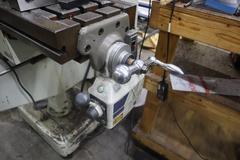 Manford Model 1F-460VS Vertical Knee Mill, X-Axis Powerfeed, Power Quill Feed and Handle, Knee Handle (Newall 2-Axis DRO NOT Operational) 