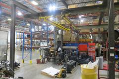 Overhead Shop Crane - Approx 34' X 24' area with (2) Single Girder Underslung Bridges, 1-CM Lodestar 1/2 Ton & 1-Duff Lynx 1/2 Ton Electric Hoists