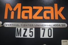 Mazak VCU-400A-5X 5-Axis CNC Vertical Machining Center, Mazatrol Matrix 2 CNC, 12K RPM, 30 ATC - New 2013