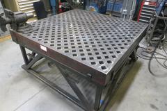 Heavy Duty Welding Table 60" x 60" w Stand, Portable on Casters