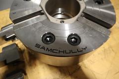 Samchully MH-212 12" Mega-Bore Open-Center Hydraulic Chuck With Blank Draw  Nut; 103 Mm Thru Hole, 10.6Mm Dia, 3000 Max Rpm W/ Jaws **BRAND NEW!!**