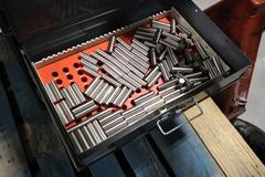 HUGE Pin Gage Set In Metal Case .061-1" Incomplete