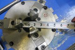 BTC 8" 3 Jaw Chuck w Welded Table Hold Downs w Wrench