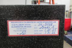 Granite Surface Plate, Black 36"x24"x4" on Metal Stand