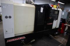 Amera Seiki T-412MC CNC Turning Center with Live Milling, 12 Station Turret, 12" 3-Jaw Chuck, Tailstock, Chip Conveyor, Auto Tool Presetter