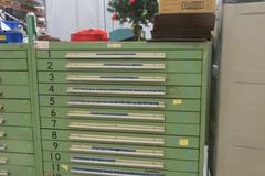 Heavy Duty 16 Drawer Cabinet AND Contents