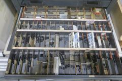6 Drawer Cabinet and Contents- Included a LARGE SUPPLY Of Inserts, Hardware AND MORE!