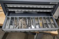Huot Number Drill 5 Drawer Index with Contents