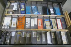 6 Drawer Cabinet and Contents- Included a LARGE SUPPLY Of Inserts, Hardware AND MORE!