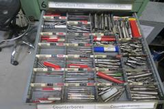 Heavy Duty 14 Drawer Cabinet WITH CONTENTS