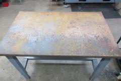 Uline Work Bench with Wood Top and Lower Shelf