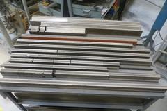 Press Brake Dies - Large Assortment on Cart w Casters