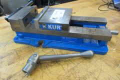 Kurt D688 6" Machine Vise with Handle, Hard Jaws, and Back Stop