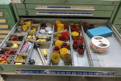 Heavy Duty Cabinet 13 Drawer Cabinet and Contents