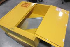 U-Line H-1563M Flammable Storage Cabinet - Standard, Manual Doors, Yellow, 30 Gallon