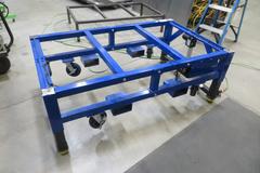 Built MB 1200  5' X 3'  Portable Electric Lift Table w Fork Slots w Removable Top