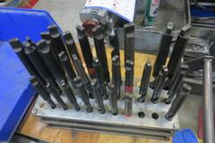 Assortment of Large Drills In Rack