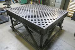 Heavy Duty Welding Table 60" x 60" w Stand, Portable on Casters
